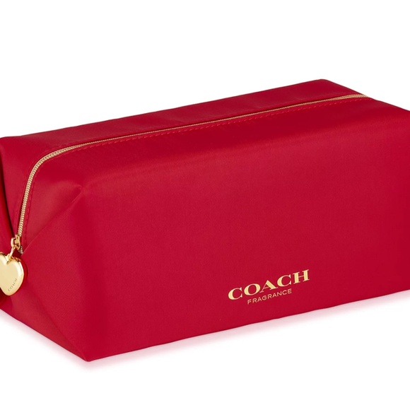 Coach Red Cosmetic Bag - Picture 1 of 1